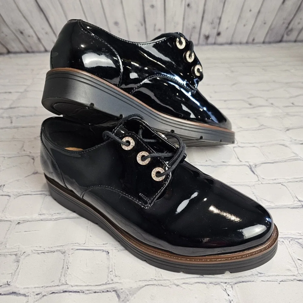 Flexi Comfort Shoes Women's Size 9‎ Black Oxford Walking Casual Mexico